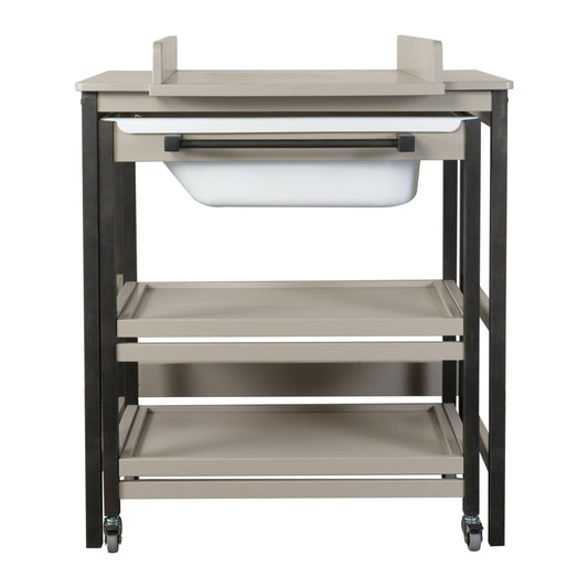 Table à Langer avec Bain - Smart - Stone-Eboni