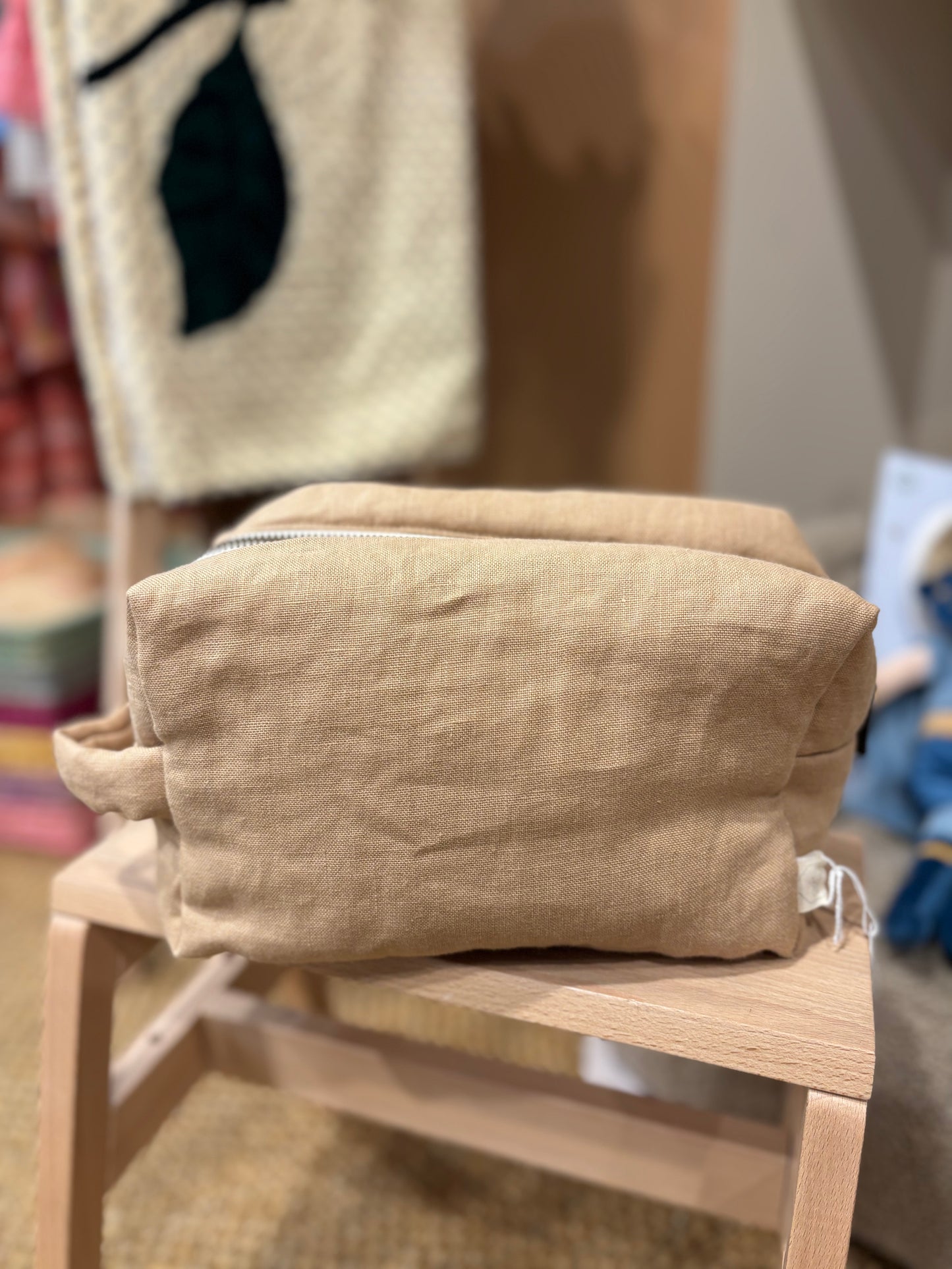 Trousse de toilette lin - Petit Picotin