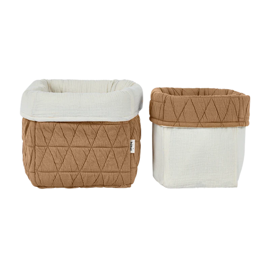 Panier de rangement PM caramel - Bebel