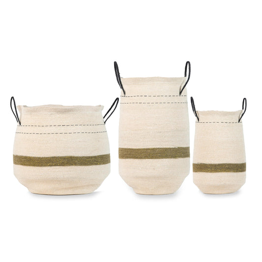 Paniers De Rangement (set de 3) - Naturel