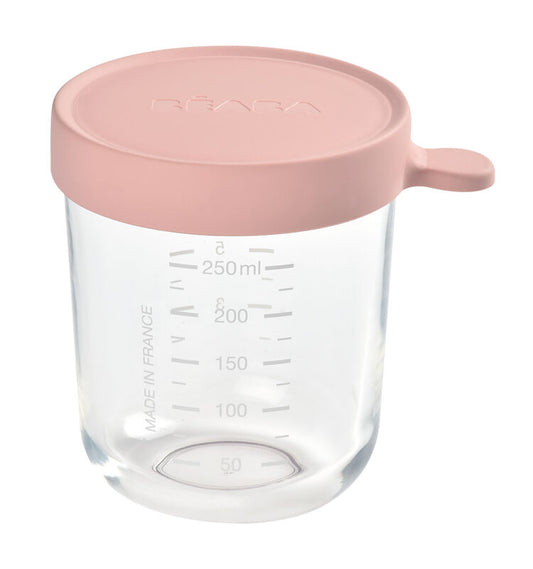 Pot verre old pink 250 ml - Beaba