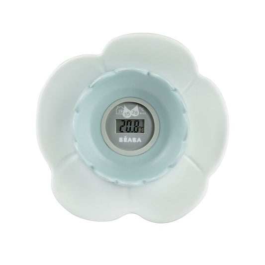 Thermomètre de bain lotus bleu vert