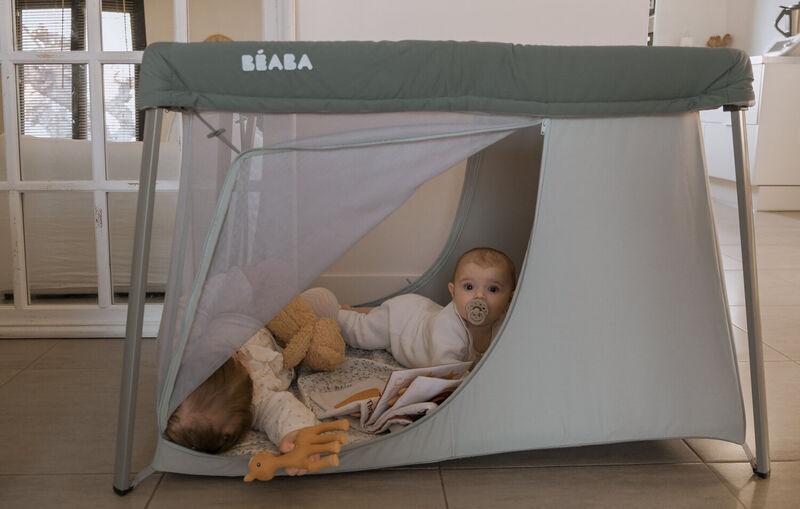 Lit parapluie 3 en 1 Eazy Sleep Gris minéral