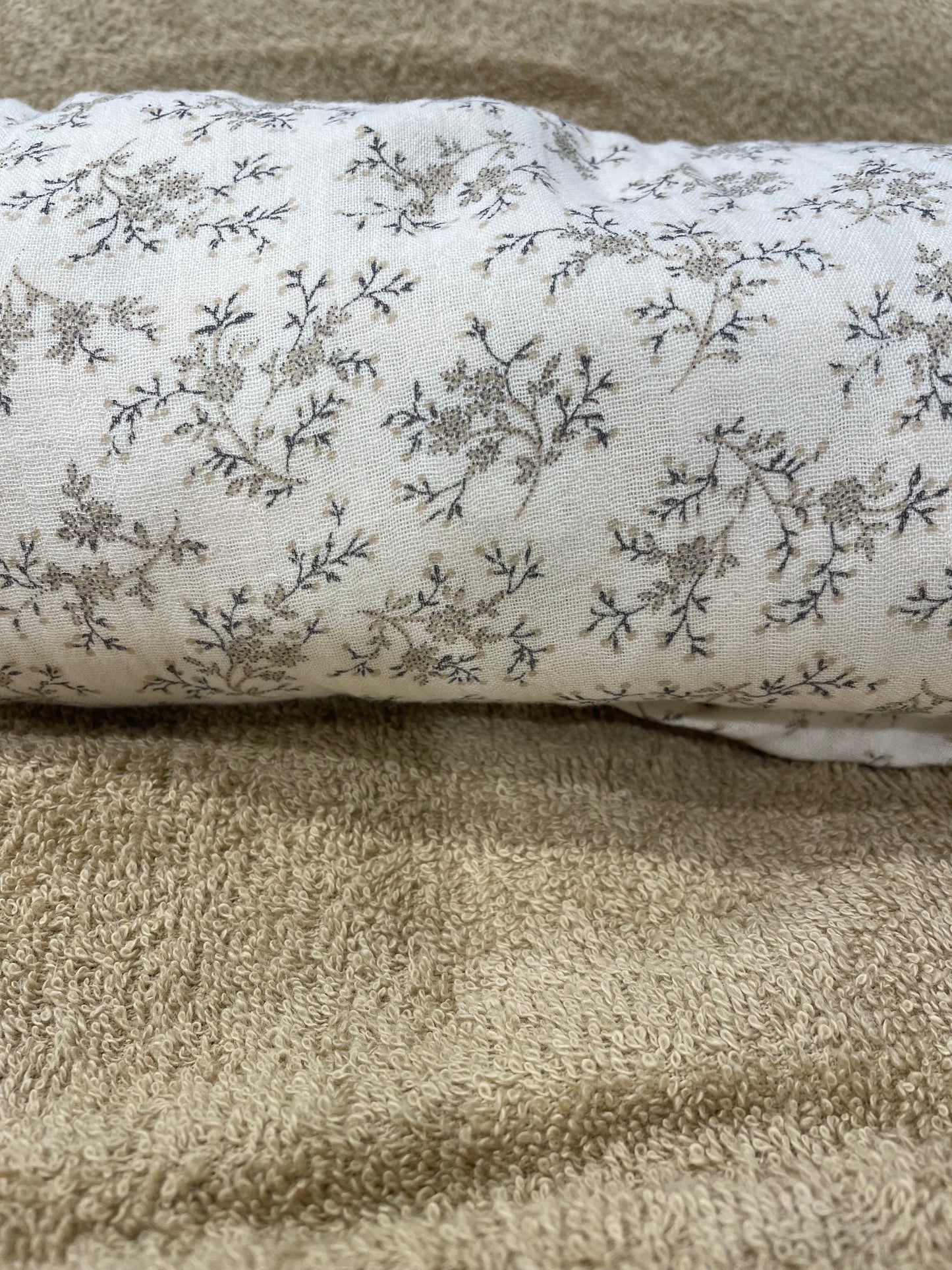 Draps housse imprimé - Caramel au sucre