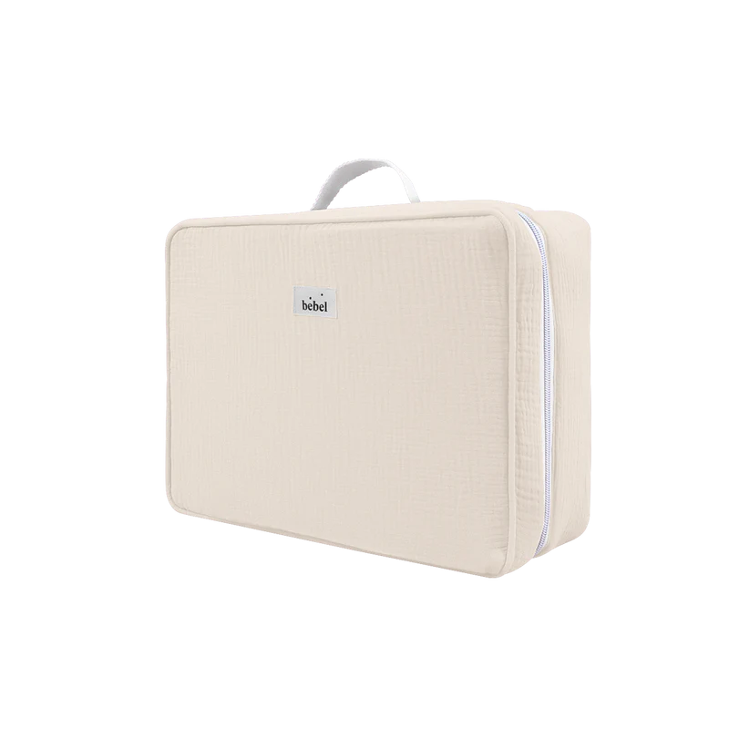 Valise de maternité crème - bebel