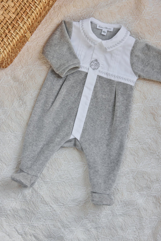 Pyjama Gris chiné plis religieux - tartine et chocolat
