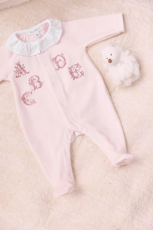 Pyjama Rose pâle abécédaire