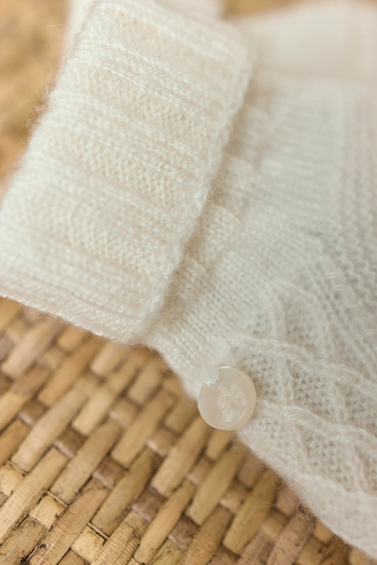 Chaussons Ecru cachemire