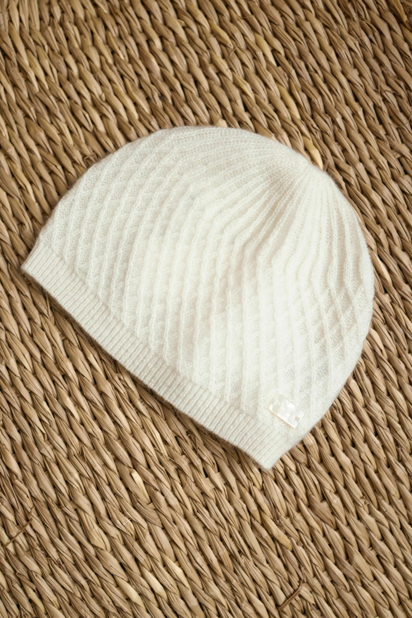 Bonnet Ecru cachemire