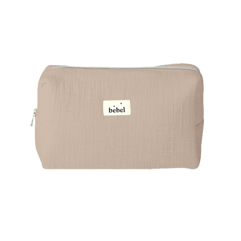 Trousse de toilette effet lin beige - Bebel