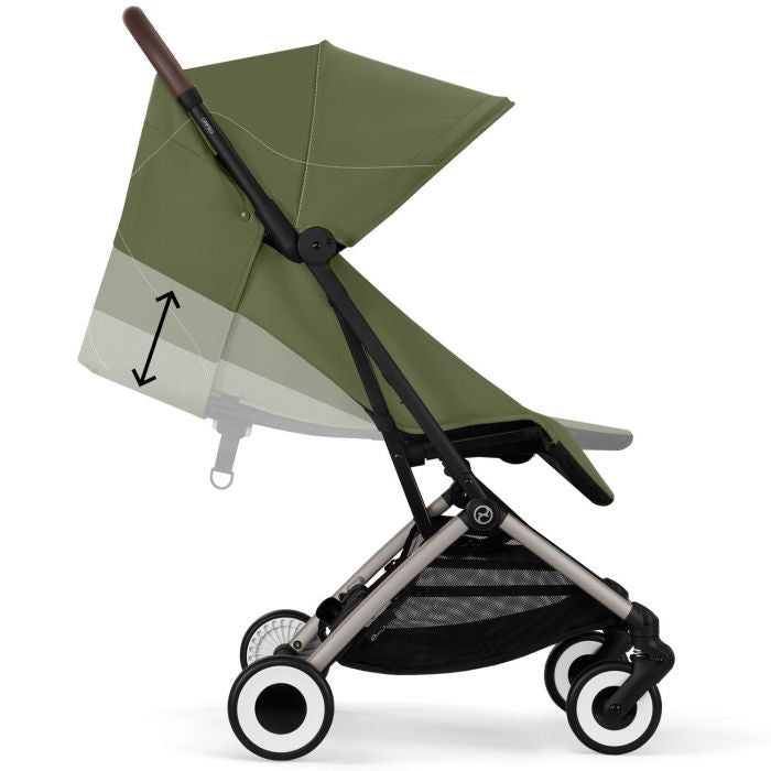 Poussette Orfeo Taupe / Moss Green
