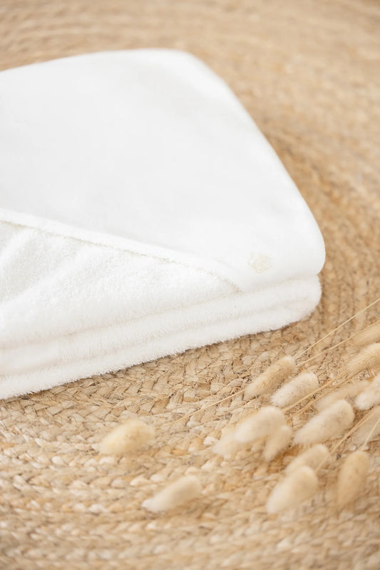 Cape de bain ecru coton bio - Tartine et chocolat