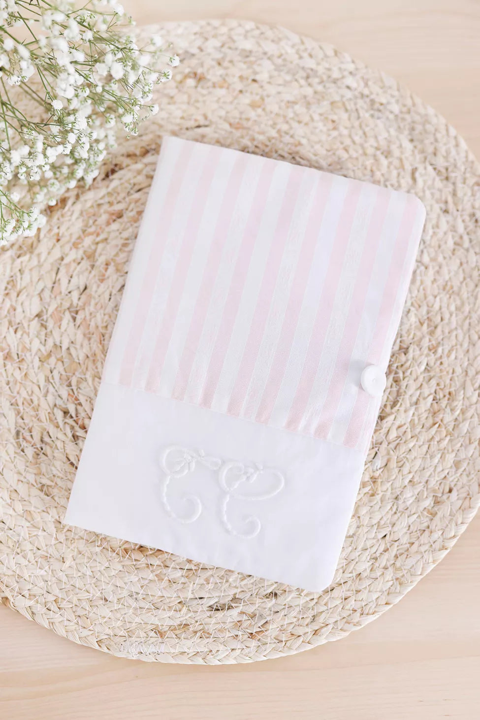 Housse de carnet de santé Garda rose pale - Tartine et Chocolat