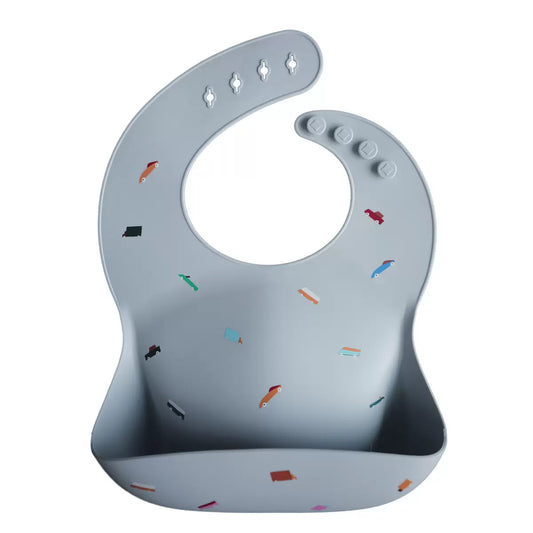 Bavoir silicone voitures