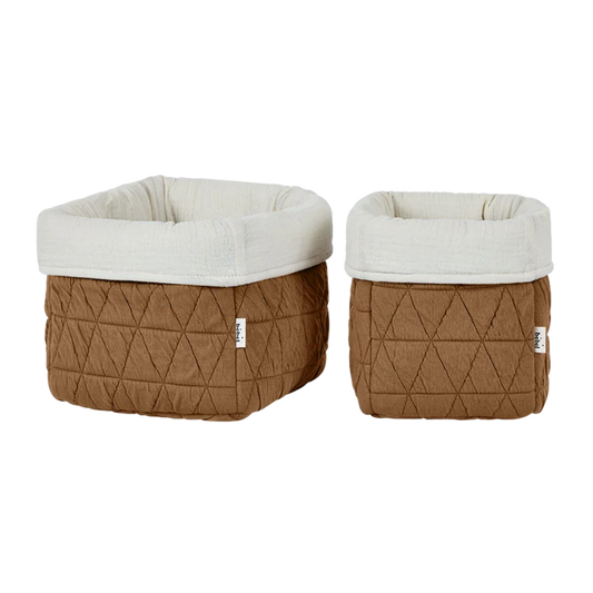 Panier de rangement GM Caramel - Bebel