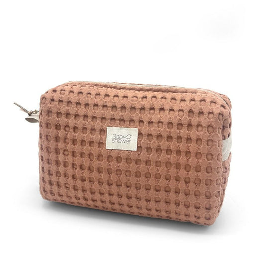 Trousse de toilette bébé Gaufre cannelle - baby shower