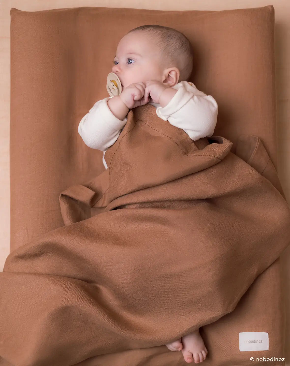 Couverture fine en lin français