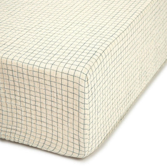 Wabi Sabi Draps Blue Grid - Nobodinoz