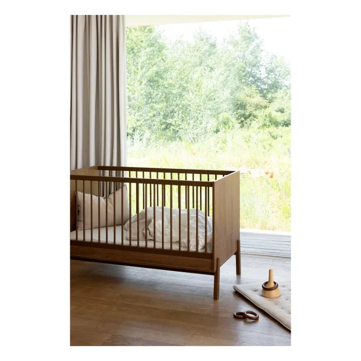 Lit bébé Ashi Chataignier 140x70cm - Quax