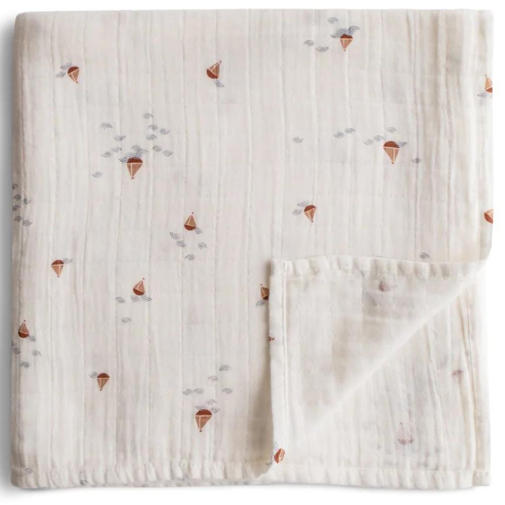 Lange 120x120cm boats - Mushie