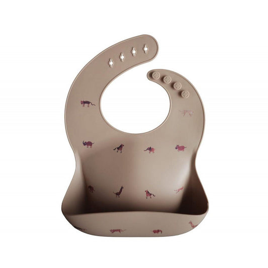 Bavoir silicone Safari Tan - Mushie