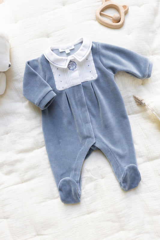 Pyjama Bleuet Velours - Tartine et Chocolat