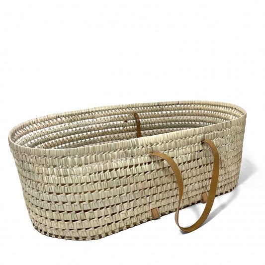 Panier couffin & matelas grand anses cuir