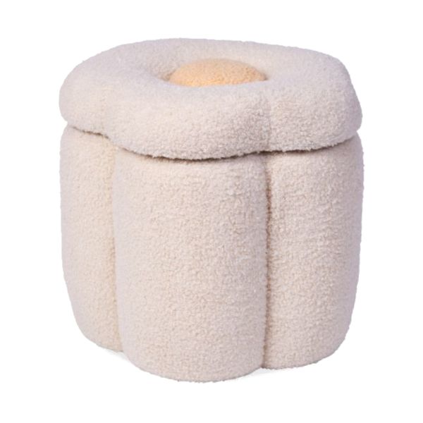 Pouf bouclette fleurs