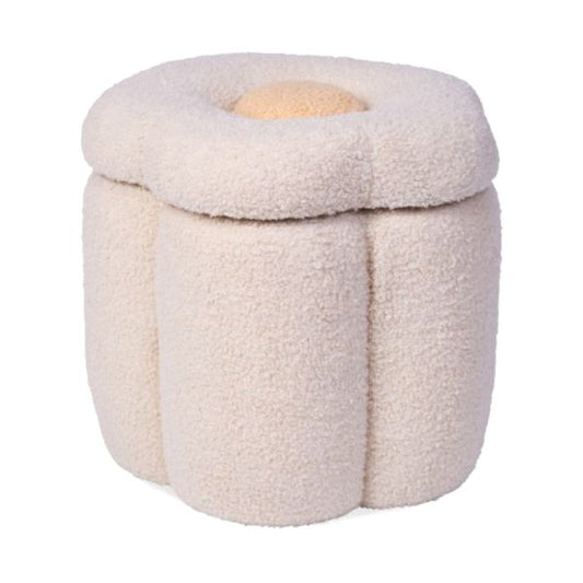 Pouf bouclette fleurs