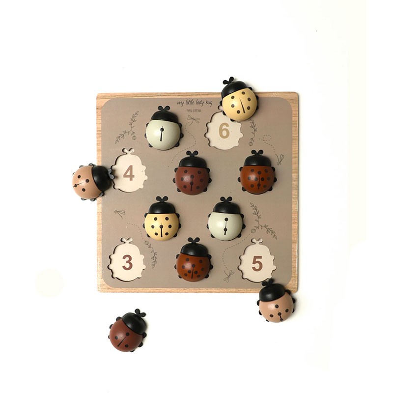 Puzzle en bois Coccinelle - Mr Ertha