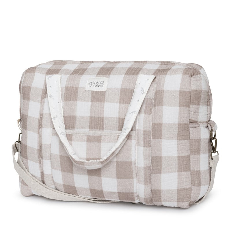 Sac maternité camila vichy caramel