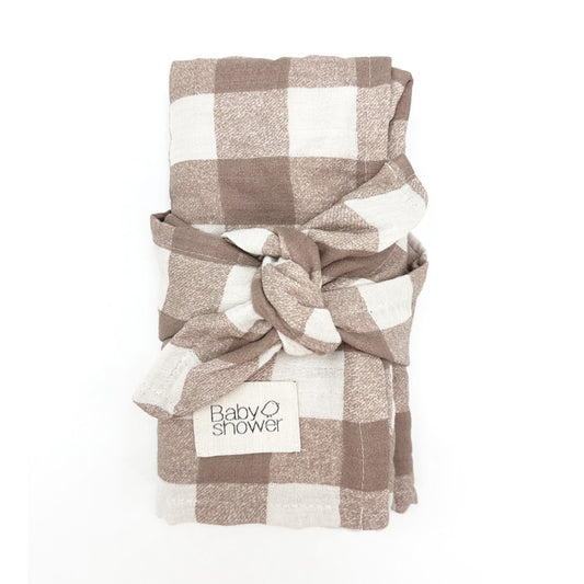 Lange XL vichy caramel - baby shower