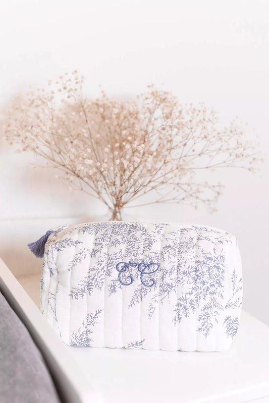 Trousse de toilette Feuillage bleu - TC