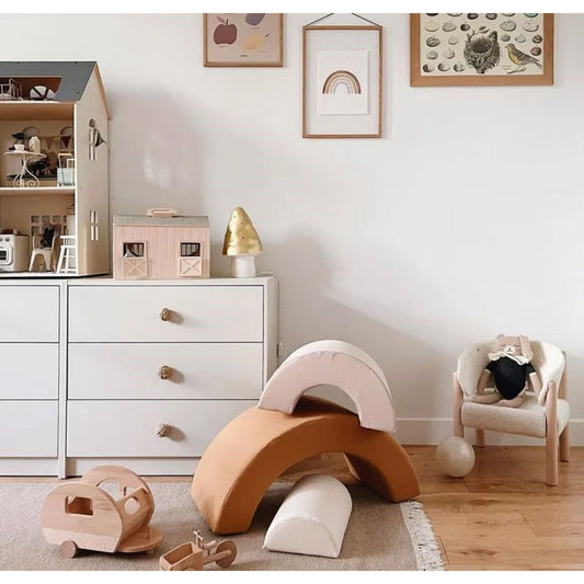 Arc en Ciel MILO empilable en coton bio Camel