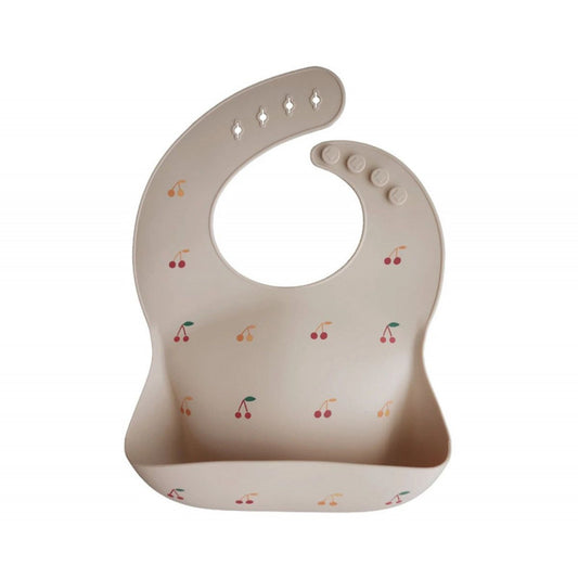 Silicone bavoir Cerises MUSHIE