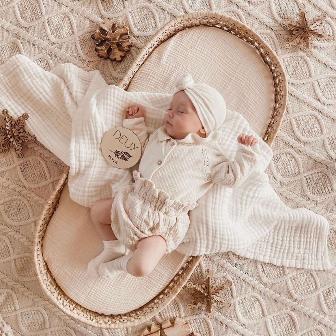 Panier à langer crème