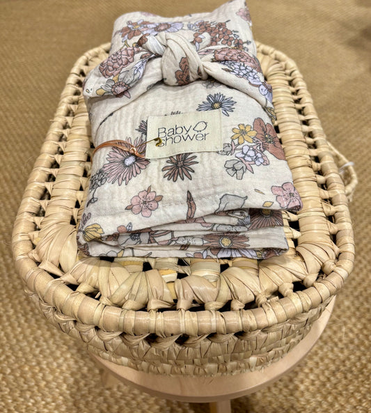 Lange grand modèle fleurs - Baby Shower