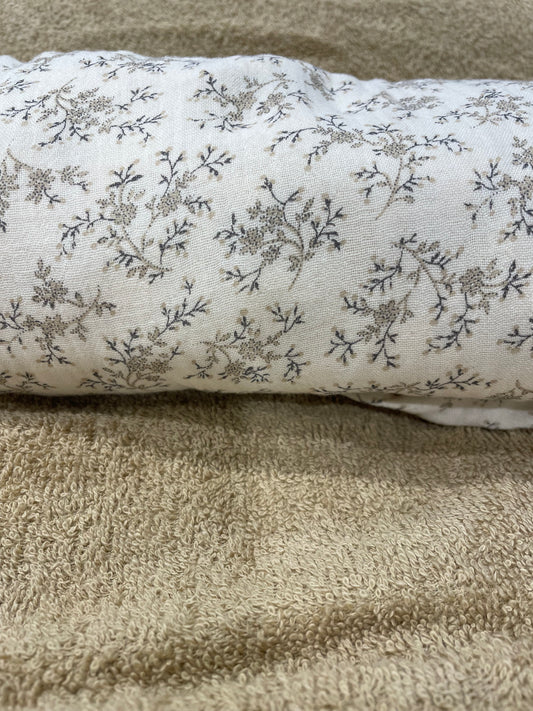 Draps housse imprimé - Caramel au sucre