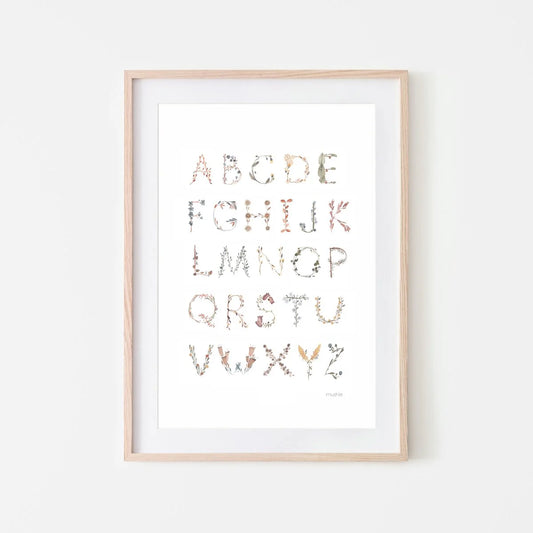 Affiche alphabet - Mushie