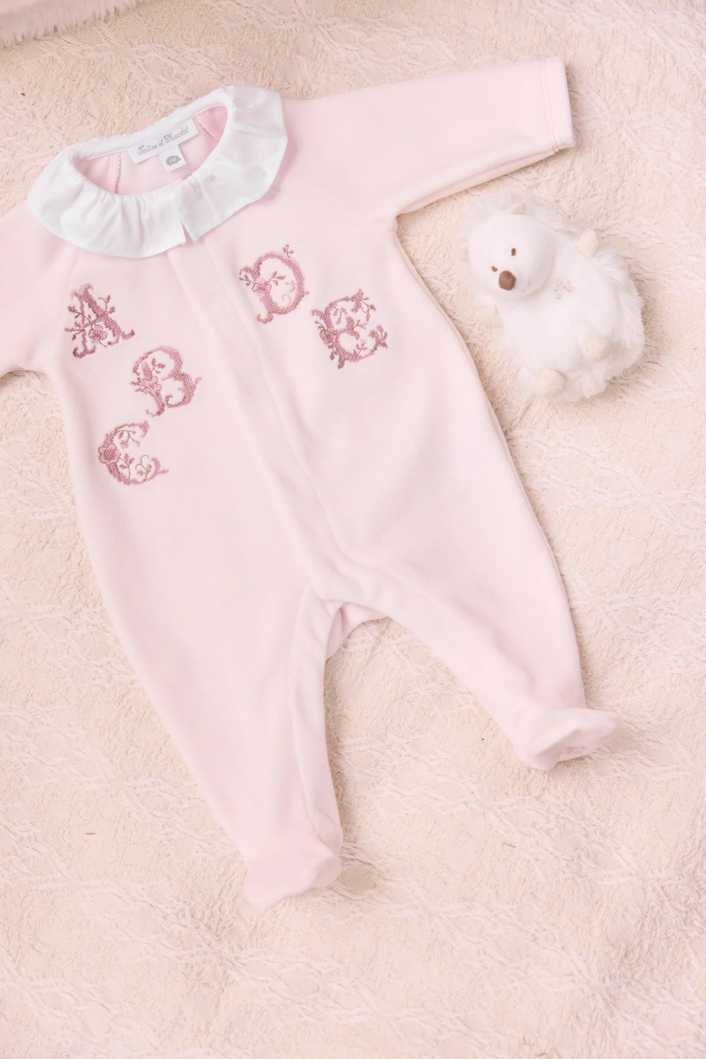 Pyjama Rose pâle abécédaire