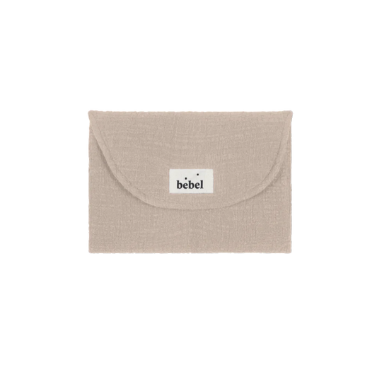 Matelas à langer voyage effet lin - beige