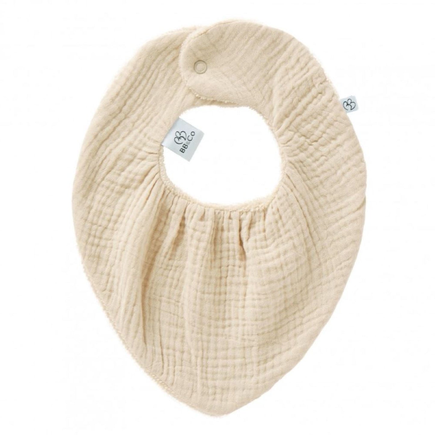 BB&Co Bavoir bandana réversible Biscuit