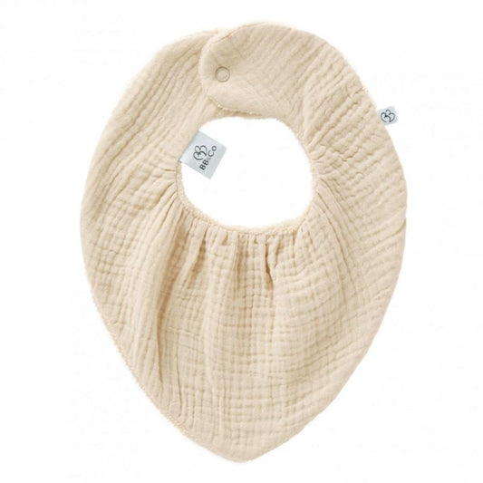BB&Co Bavoir bandana réversible Biscuit