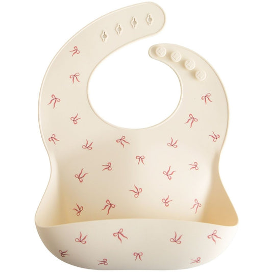 Bavoir silicone à noeuds - Mushie