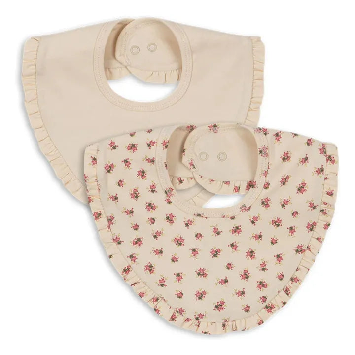 Lot 2 bavoirs fleurs - Konges