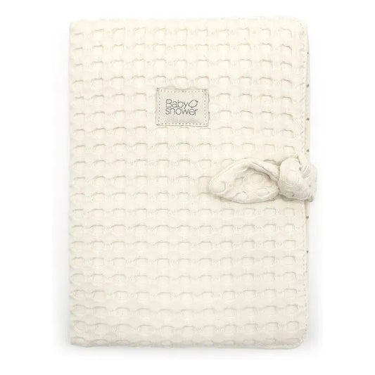 Protège carnet de santé Vanille -  Baby Shower