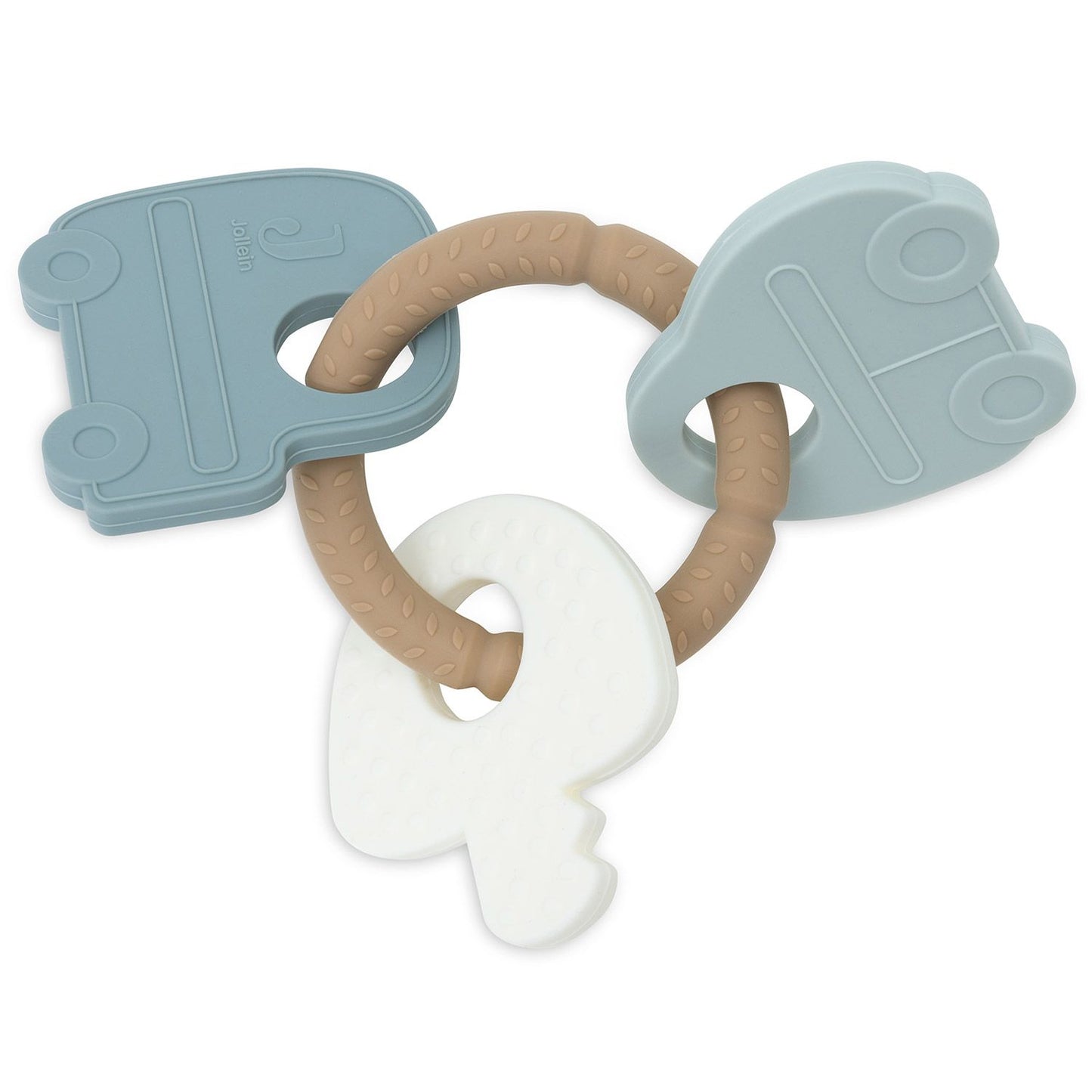 Anneau de dentition porte-clé en silicone