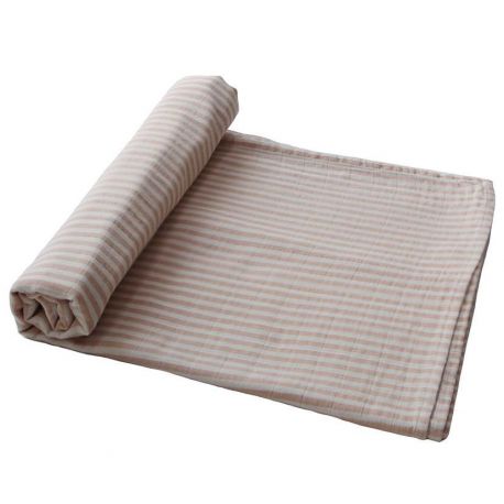 Lange 120x120cm natural stripes - Mushie