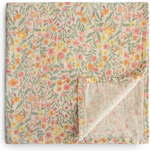 Maxi lange en coton Pastel Blooms