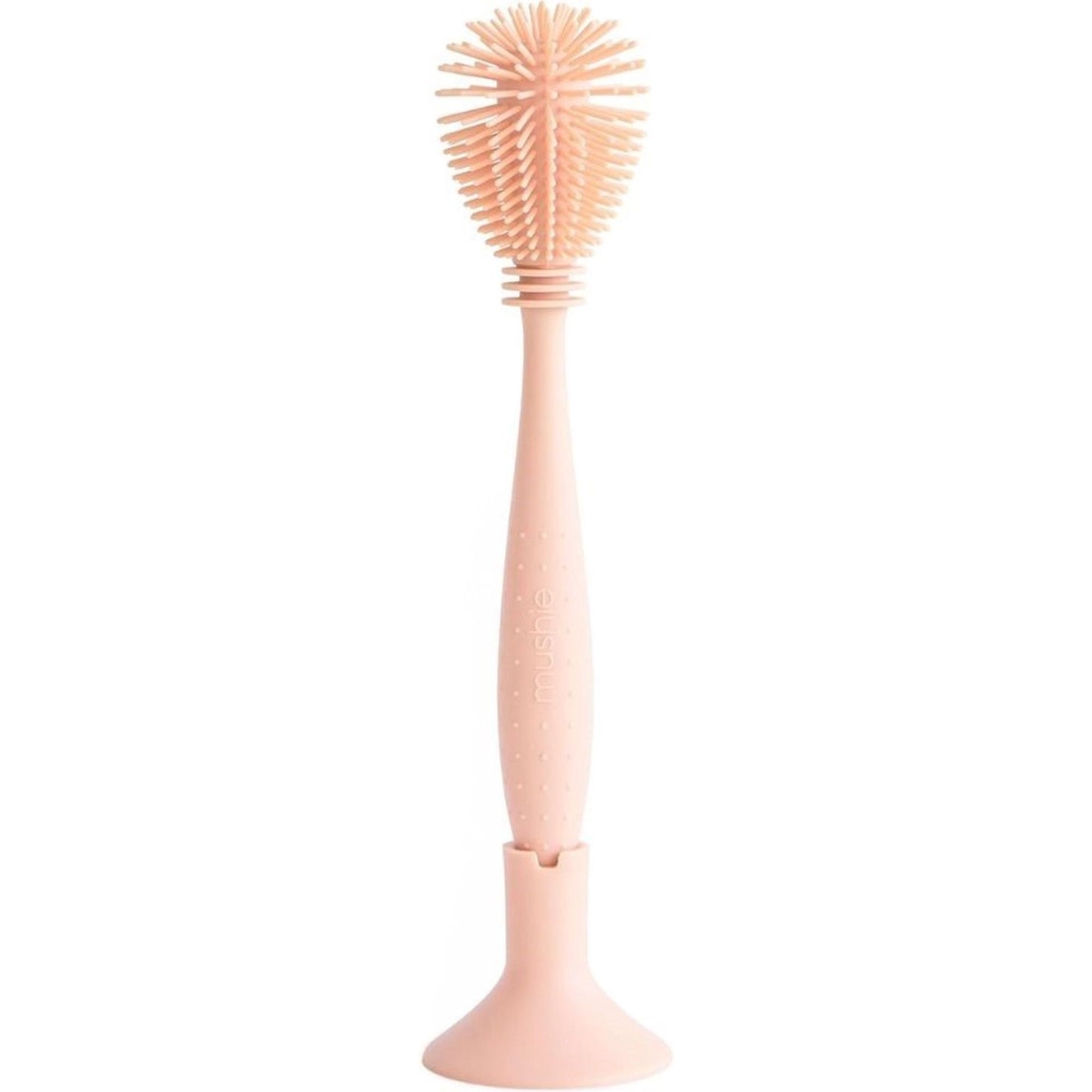 Mushie Goupillon biberon en silicone - Blush